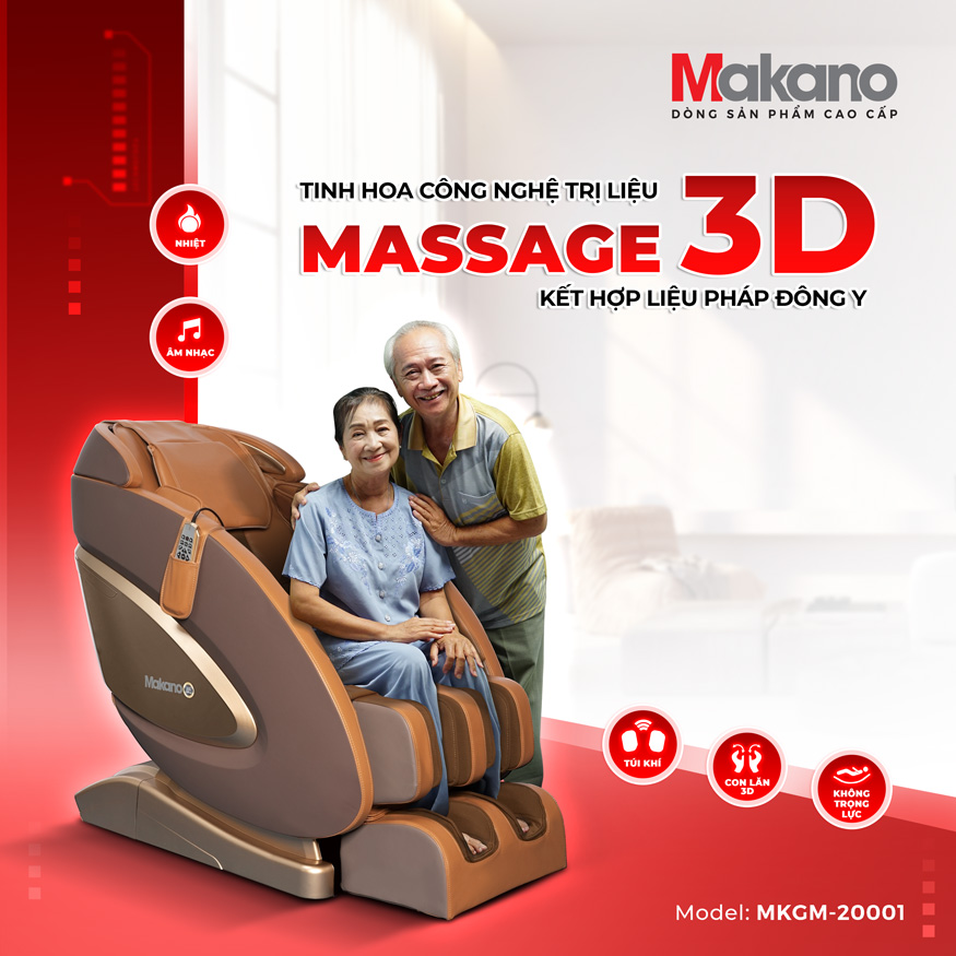 Công nghệ massage 3D chuyên sâu